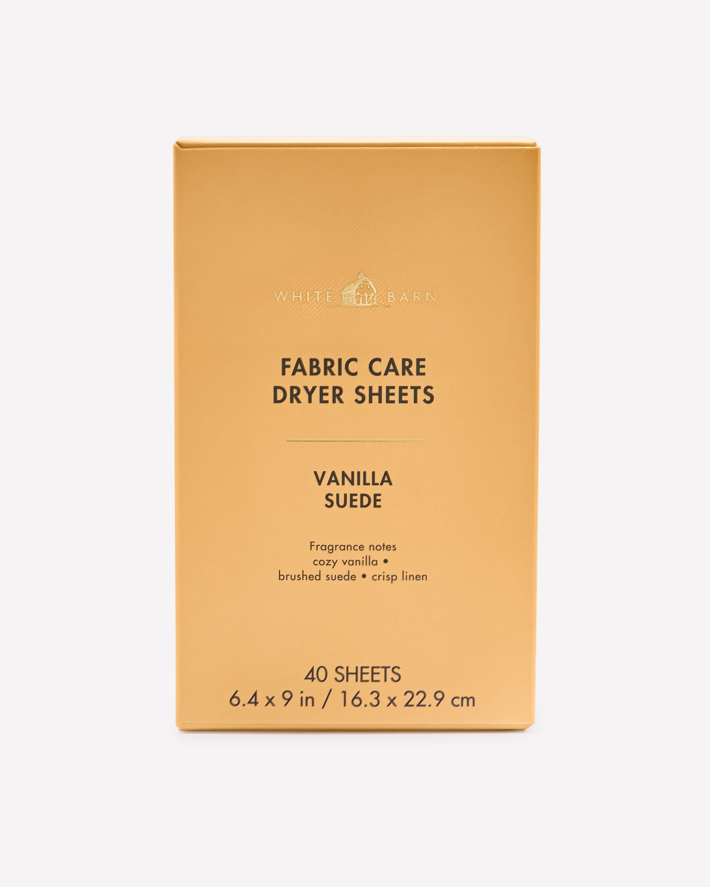 Vanilla Suede Dryer Sheets